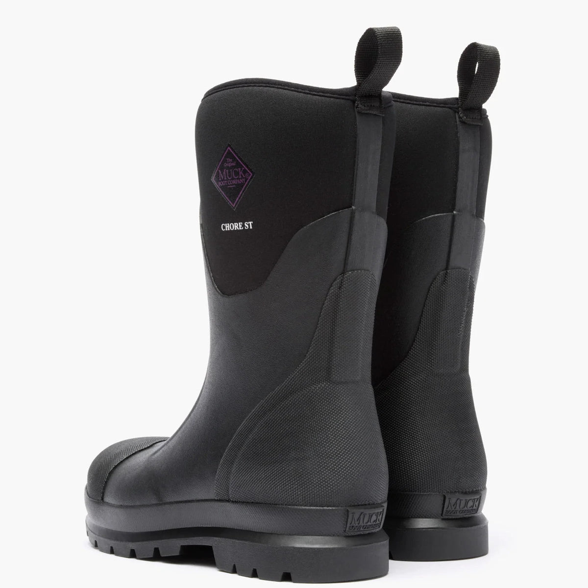 Women's Waterproof Steel Toe Mid Work Boot - Black
