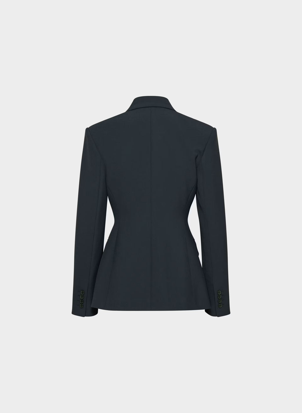 Single-Breasted Stretch Blazer - Brown Check