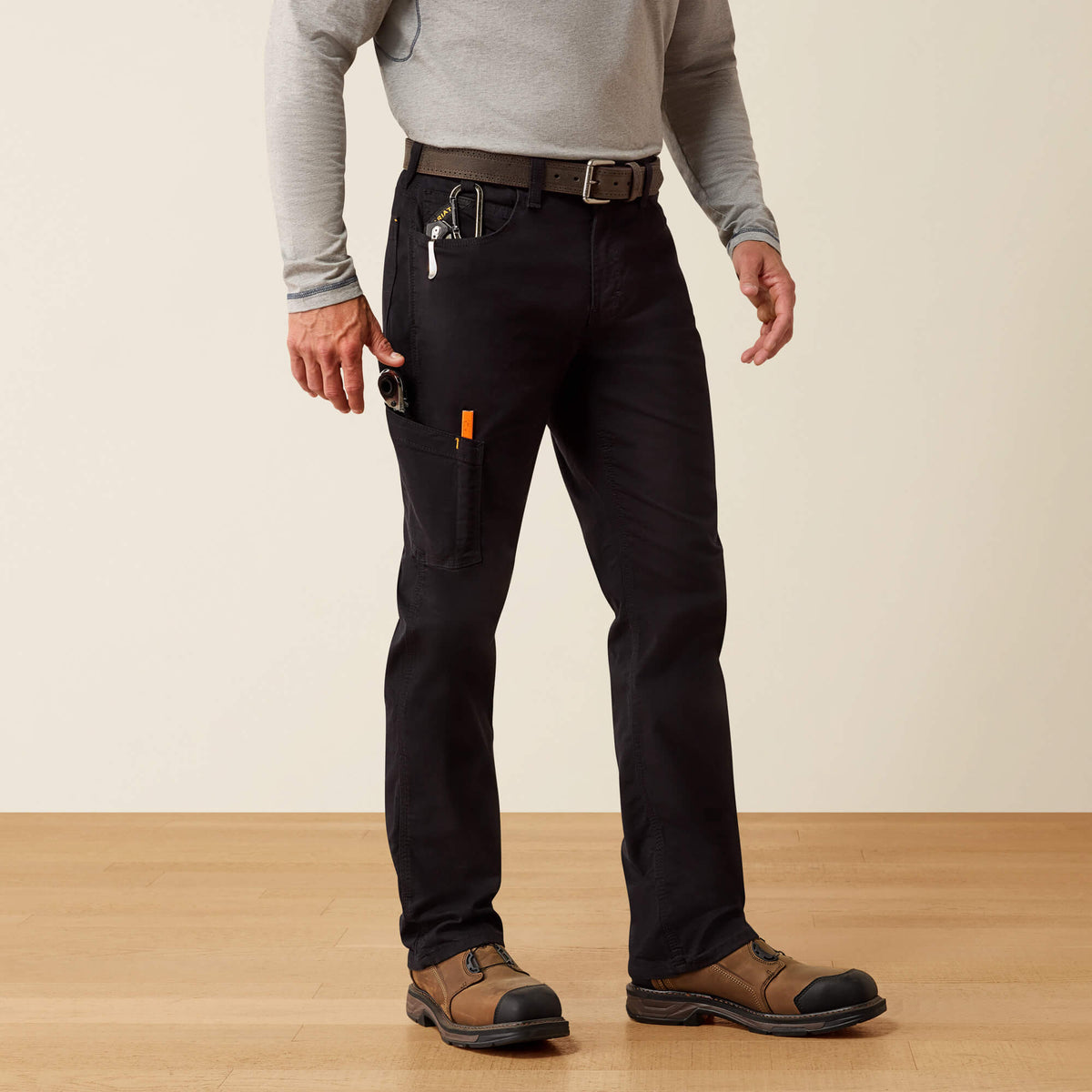 Men's Relaxed Stretch Canvas Work Pants - Khaki
