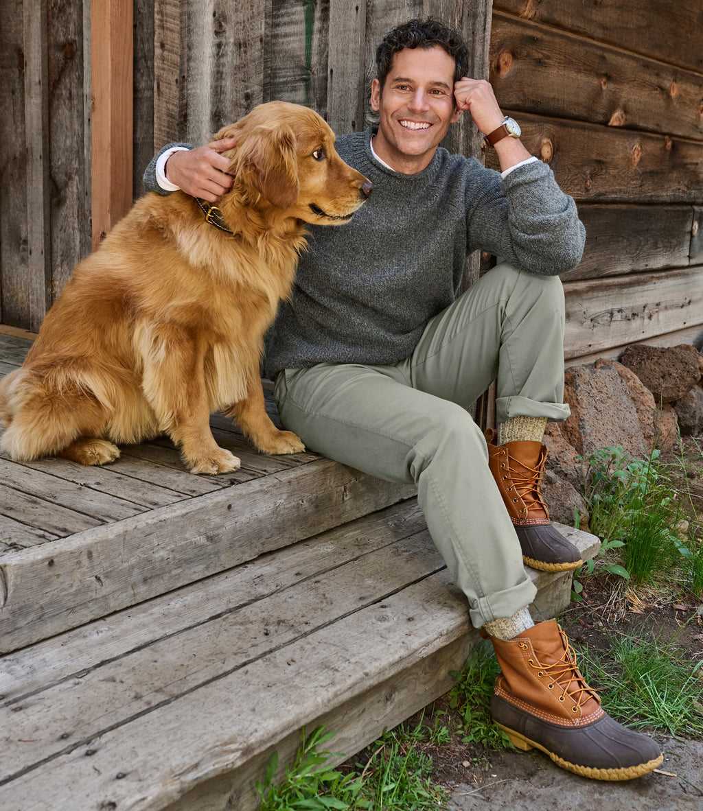 Men's Lambswool Rollneck Sweater - Natural