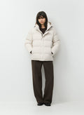 Long Down Puffer Jacket - Blue