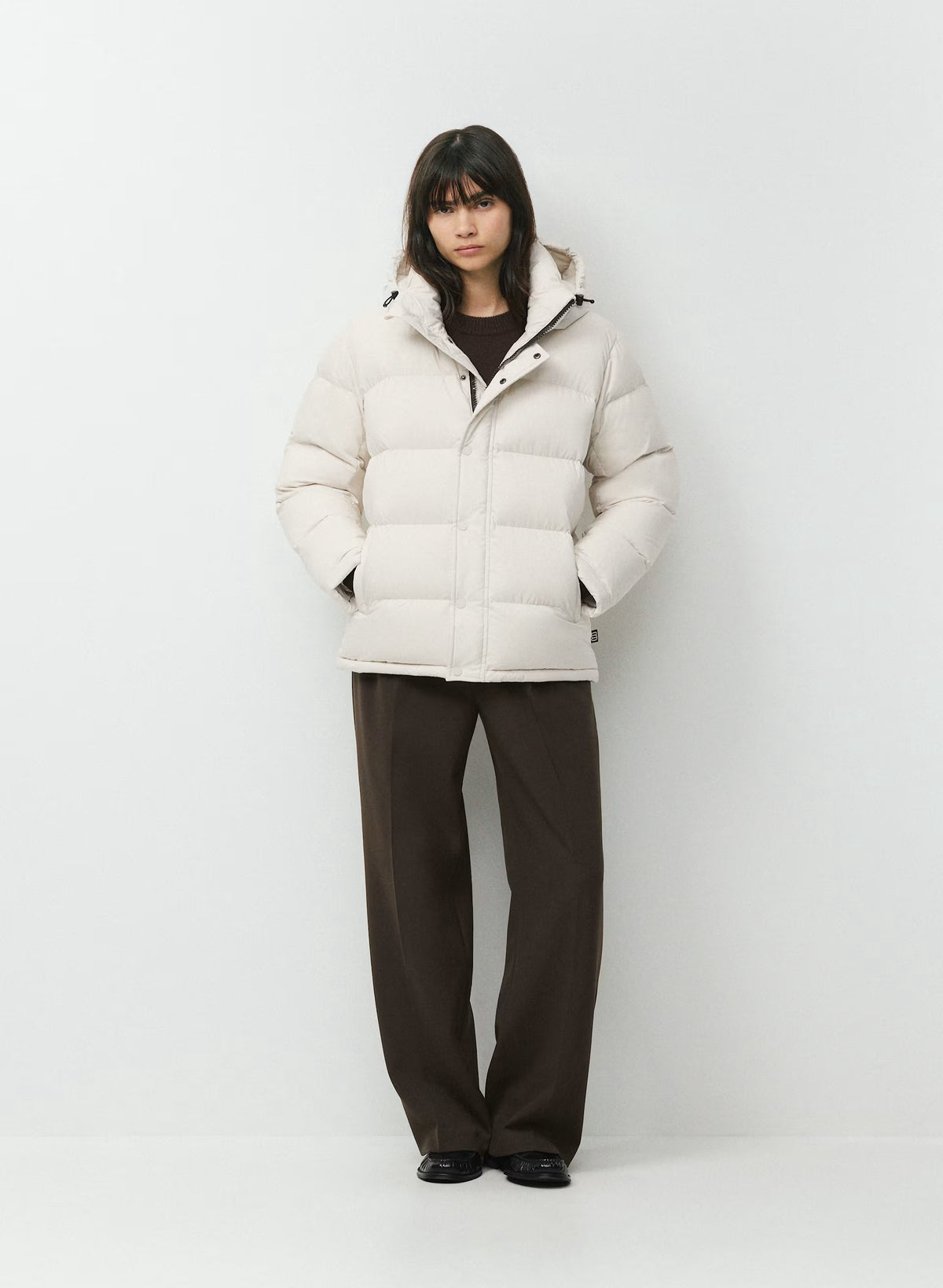 Long Down Puffer Jacket - Blue