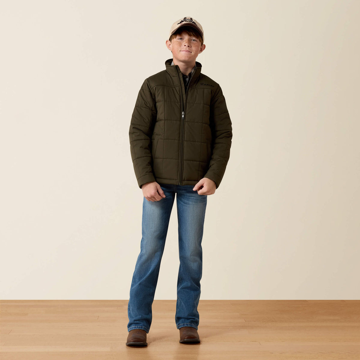Boys' Insulated Ripstop Jacket - Green