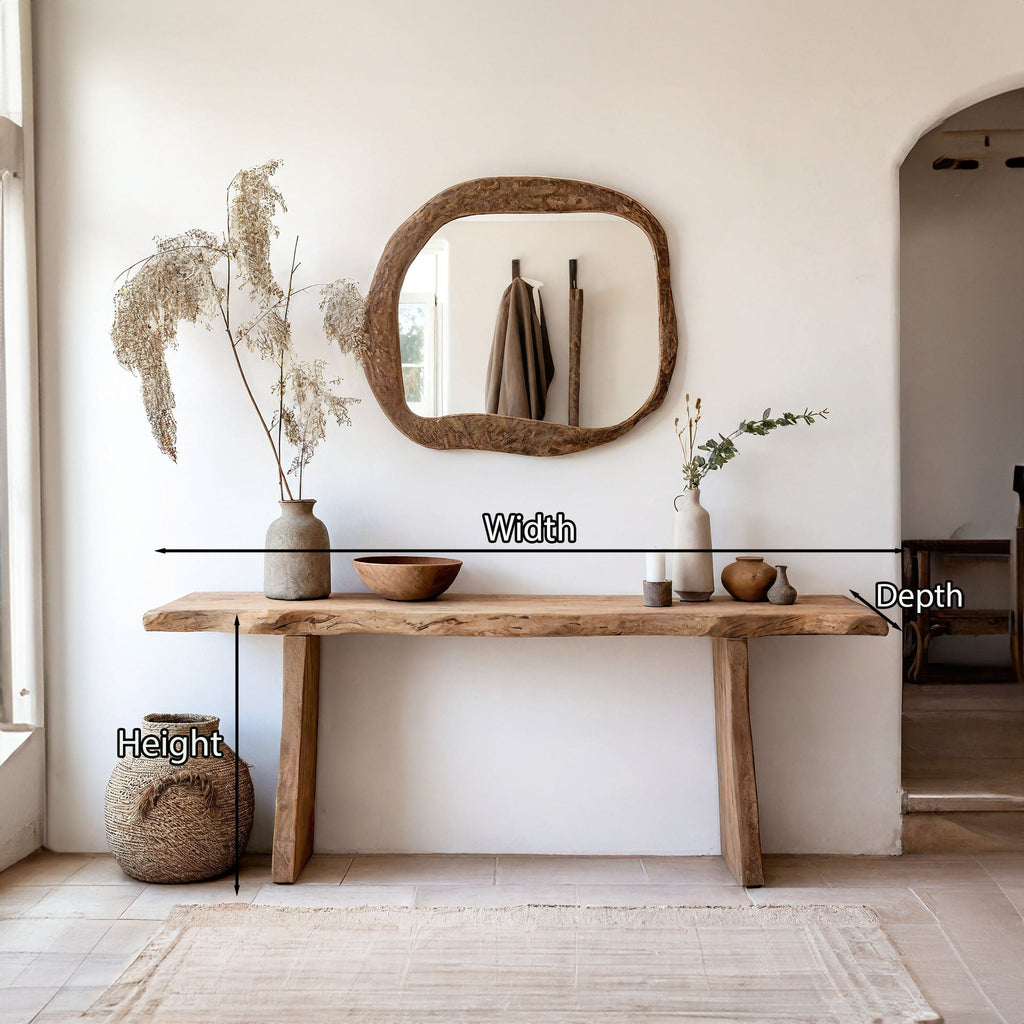 Solid Wood Entryway Console Table with Clean Lines - view 5