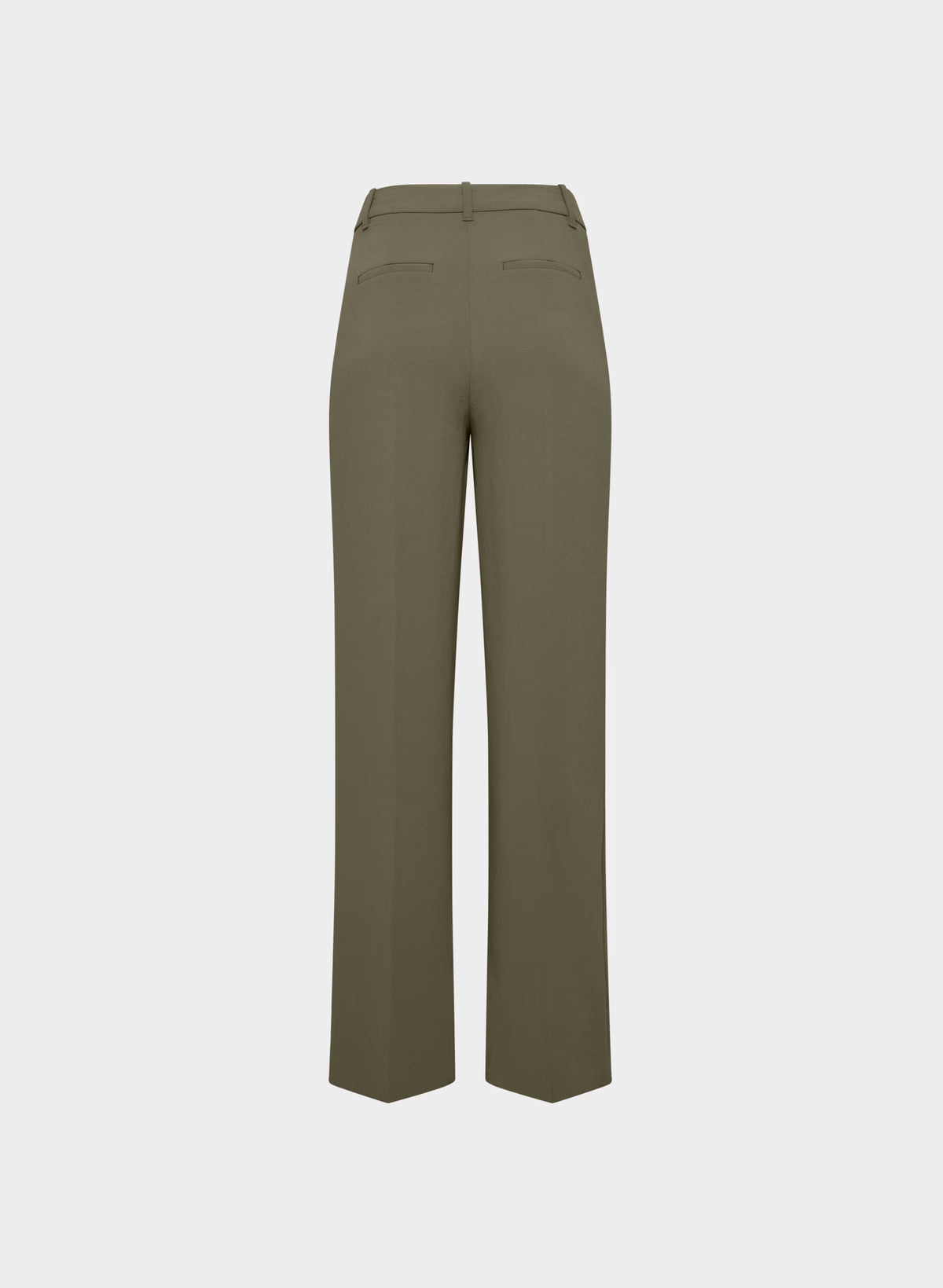 High-Rise Wide-Leg Crepe Trousers - Sand