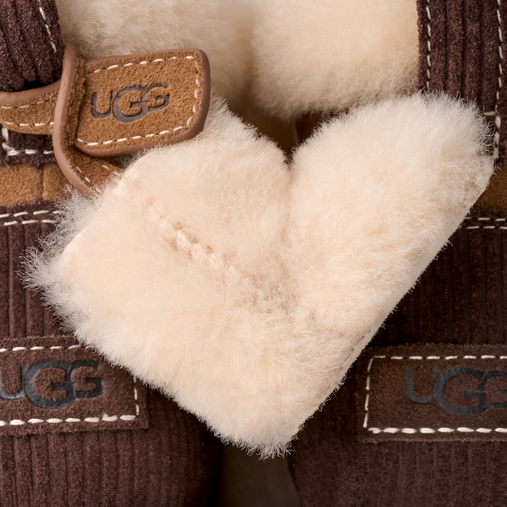 Women's Suede Mini Boot With Removable Charm