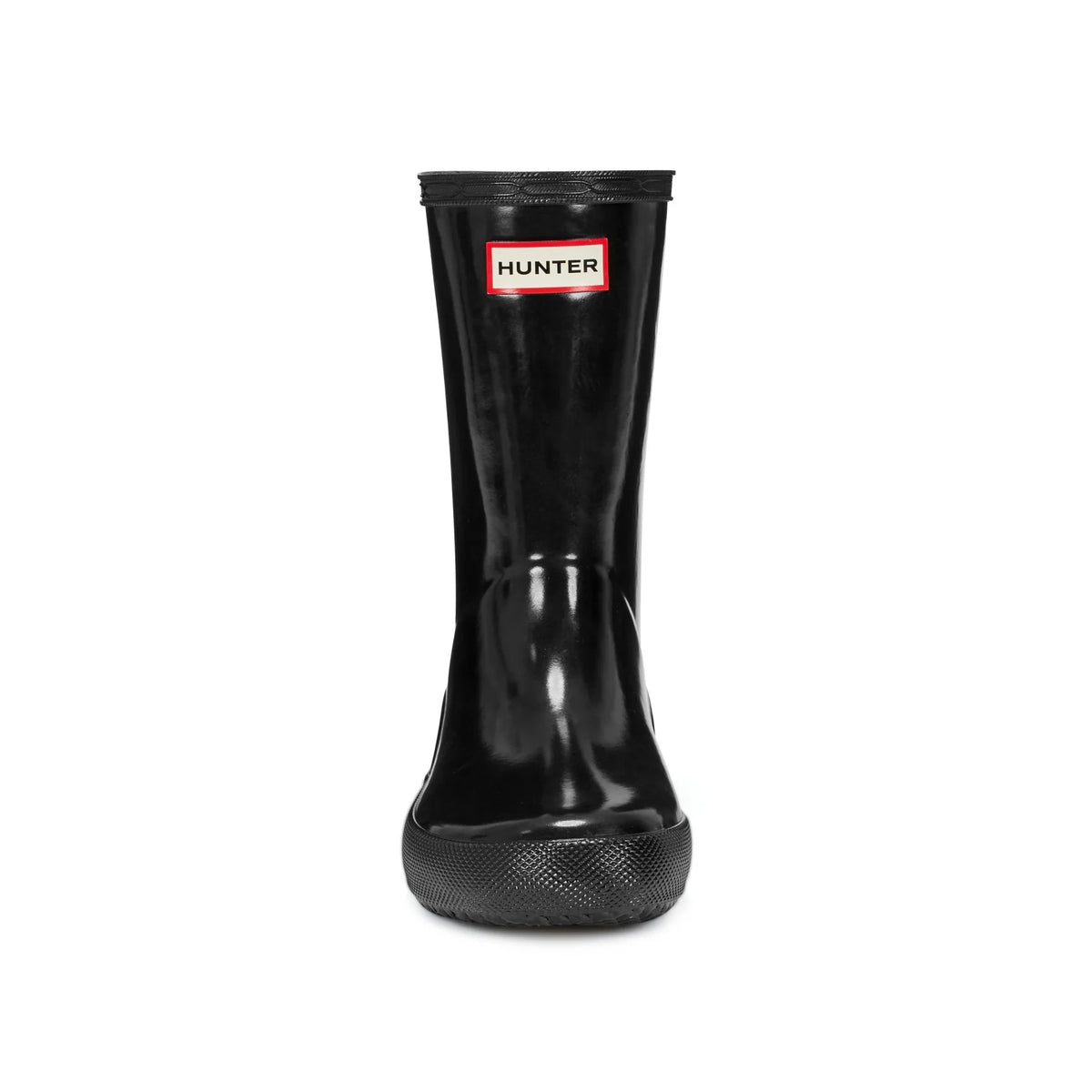 Kids' Glossy Rubber Rain Boots - Black