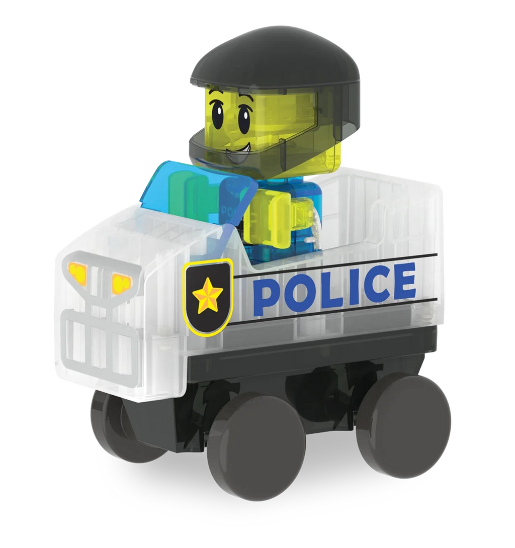 20-Piece Patrol Vehicle Magnetic Building Set