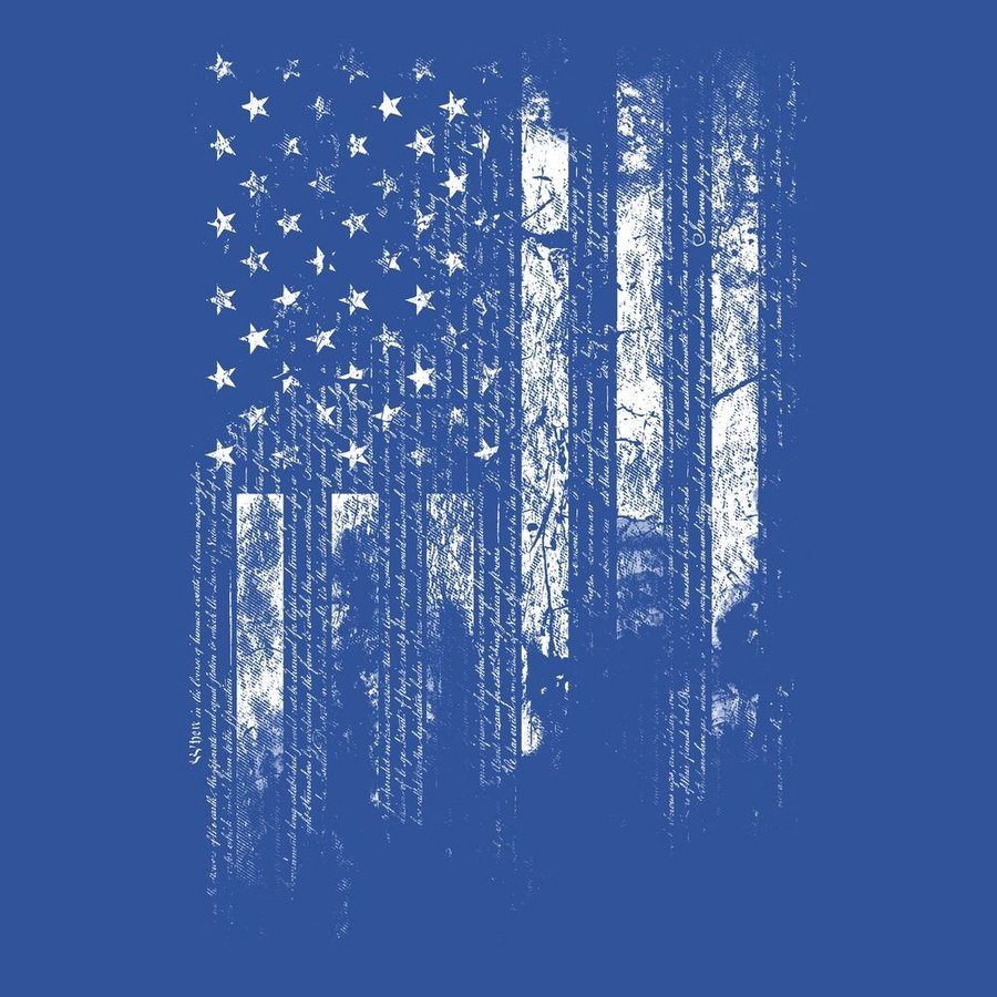 1776 Flag T-Shirt - Royal