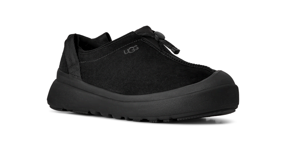 Men's Waterproof Suede Toggle Clog - Black