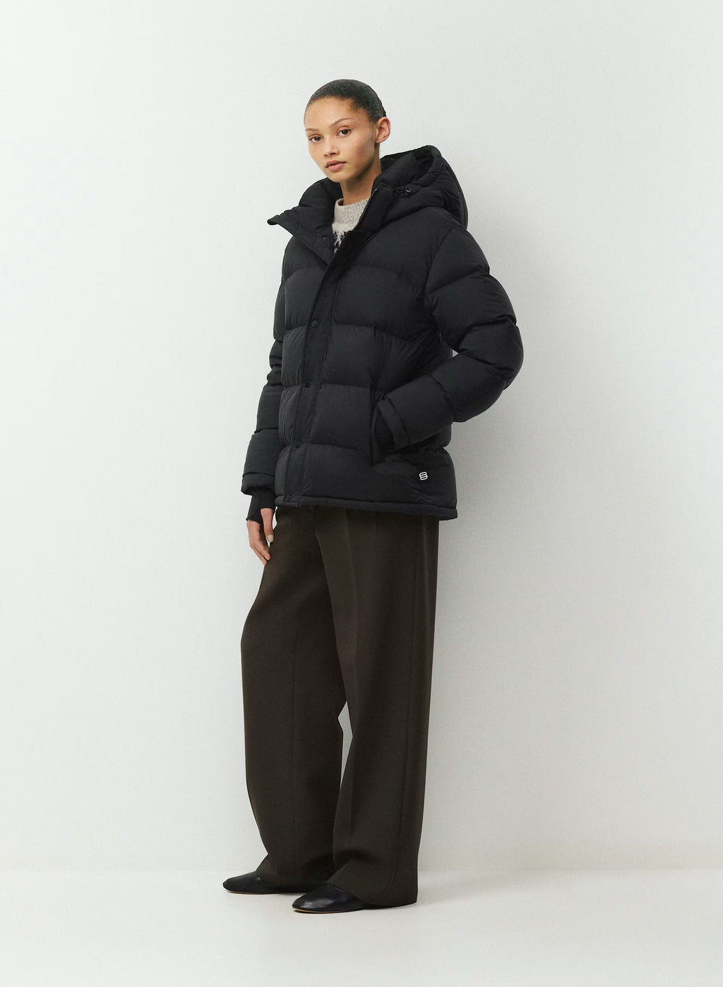 Long Down Puffer Jacket - Blue