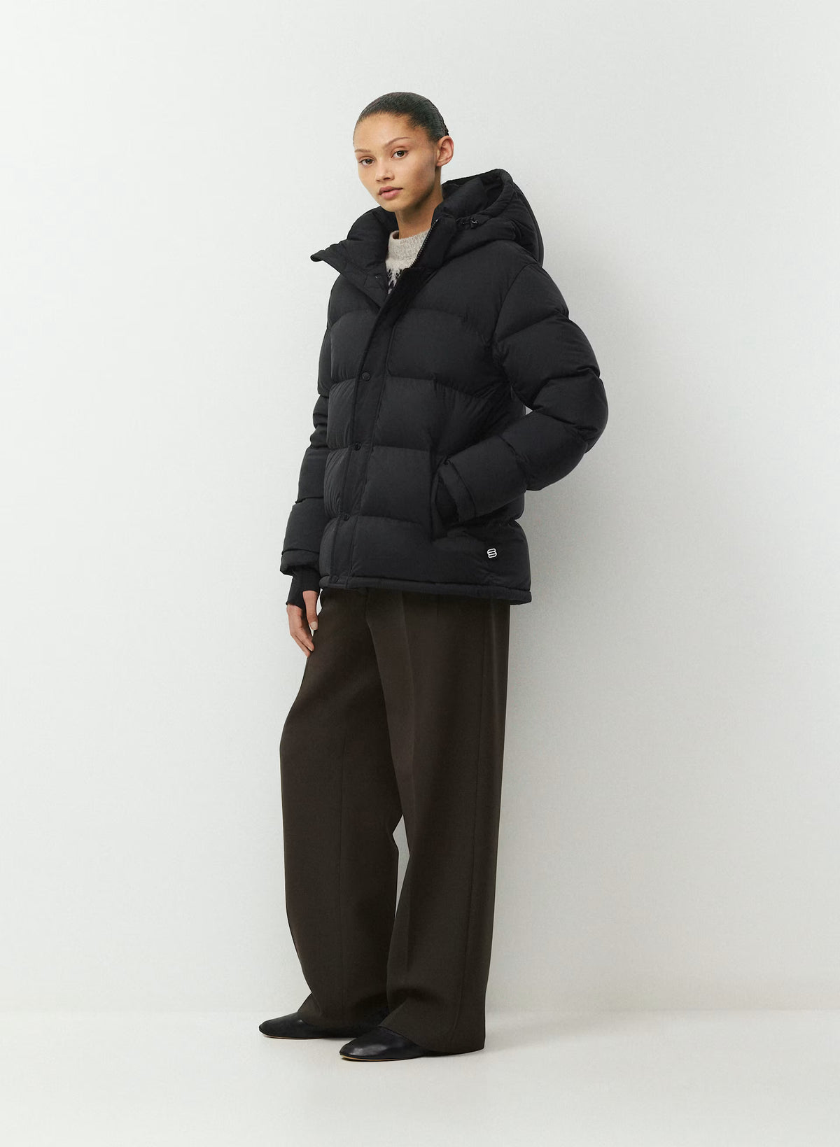 Long Down Puffer Jacket - Blue