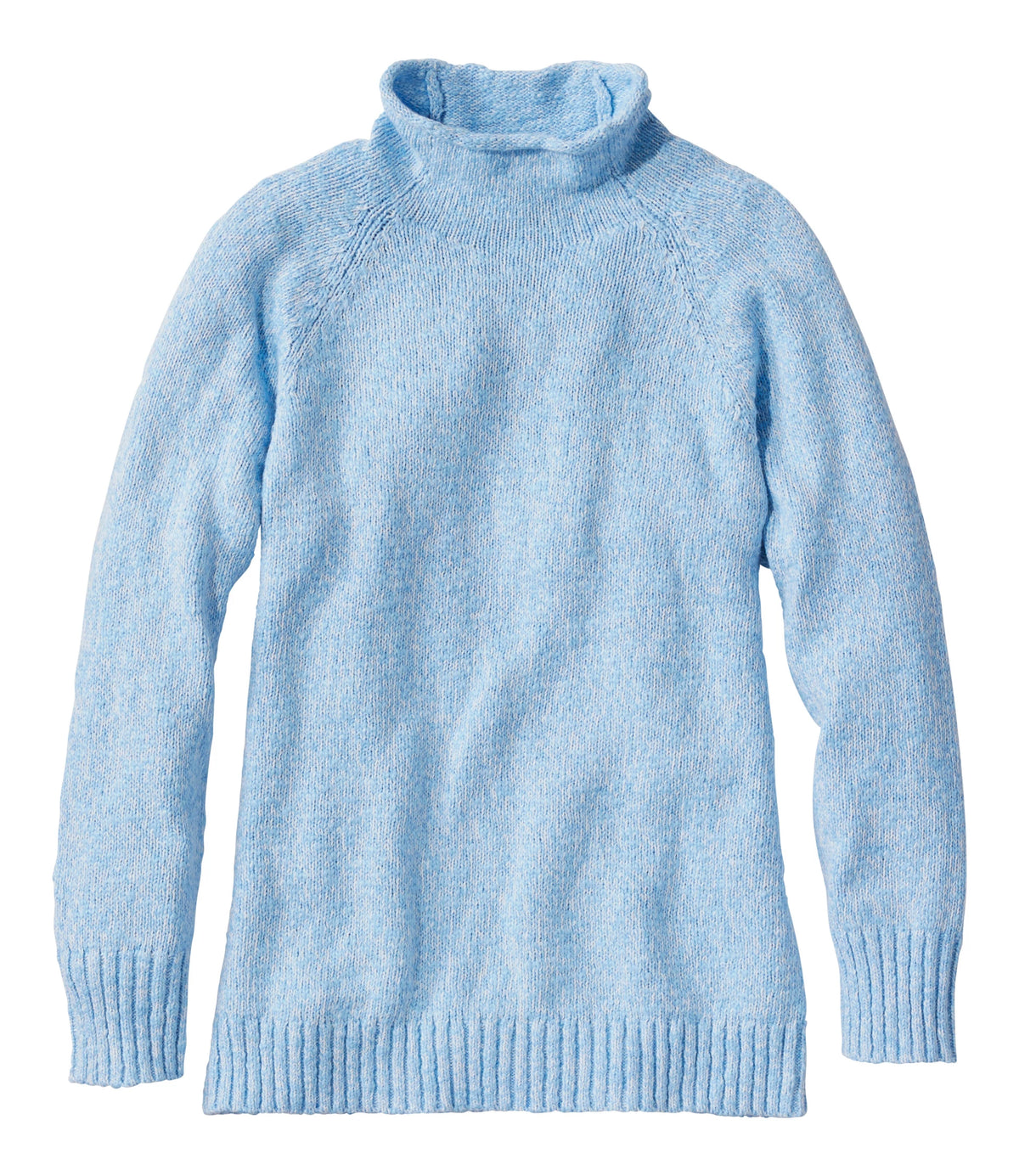Women's Cotton Funnel Neck Pullover Sweater - Natural