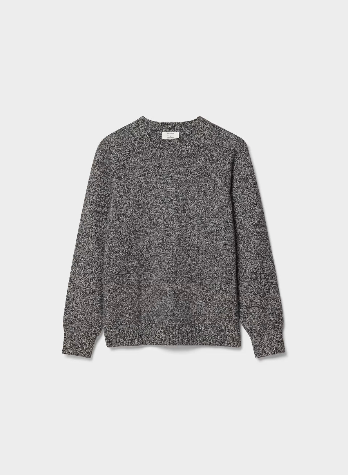Wool Cashmere Raglan Sweater - Olive