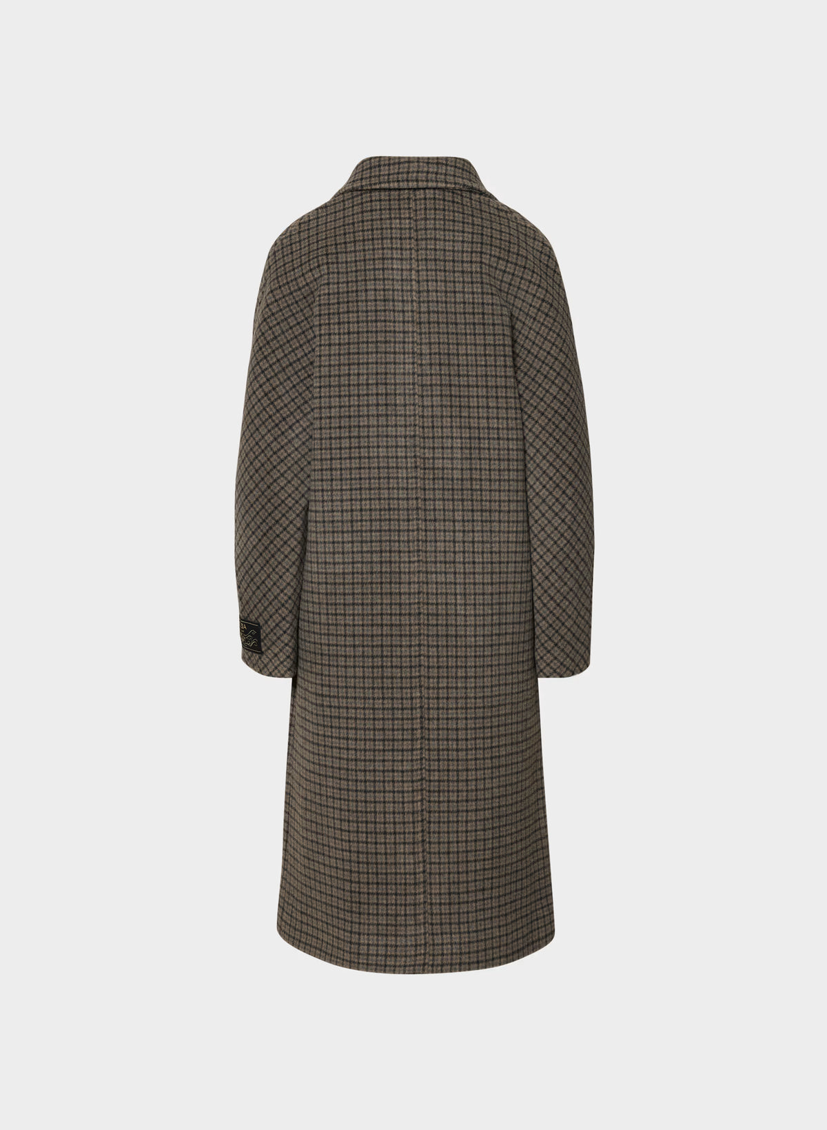 Double-Breasted Wool Cashmere Coat - Herringbone