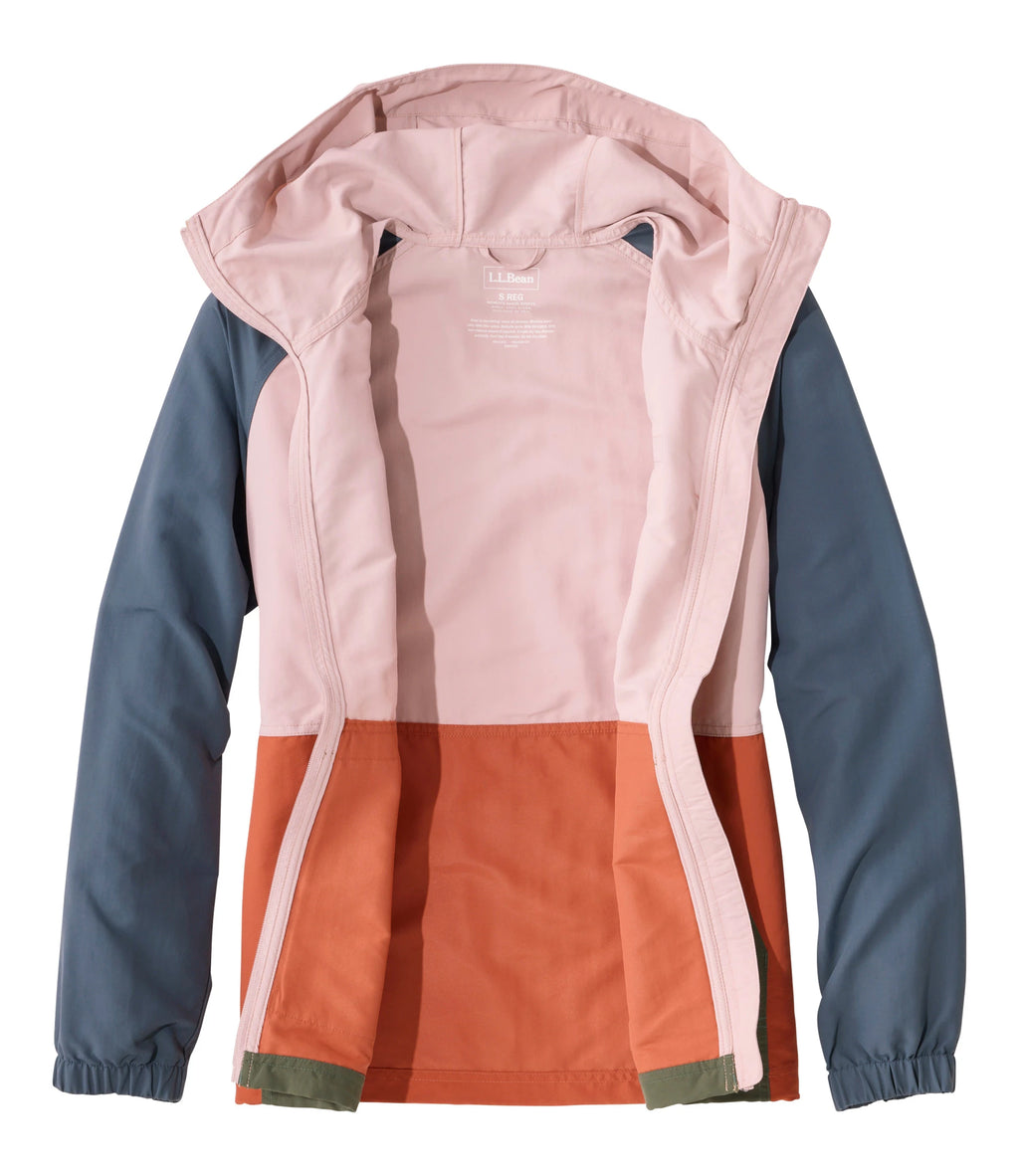 Women's Hooded Windbreaker Jacket - Green