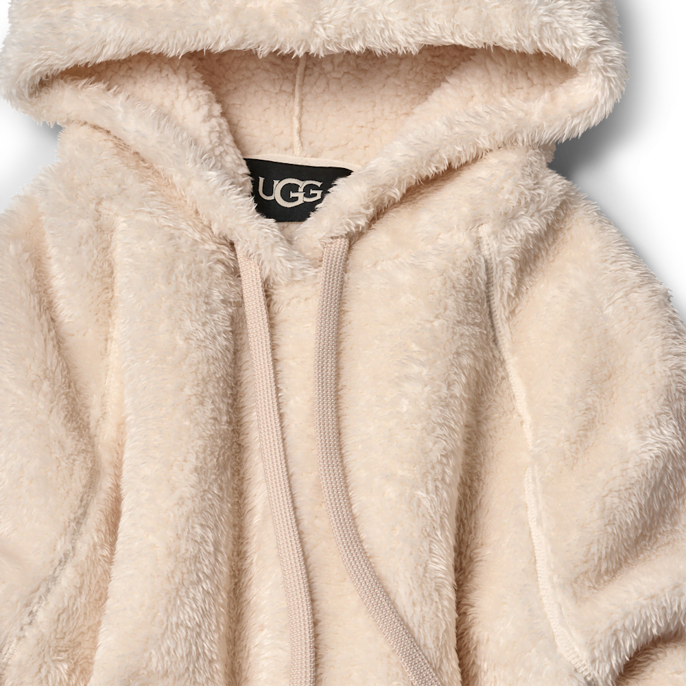 Women's Oversized Fleece Hoodie - Coffee Grounds
