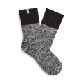 Women's Rib Knit Quarter Socks - Black