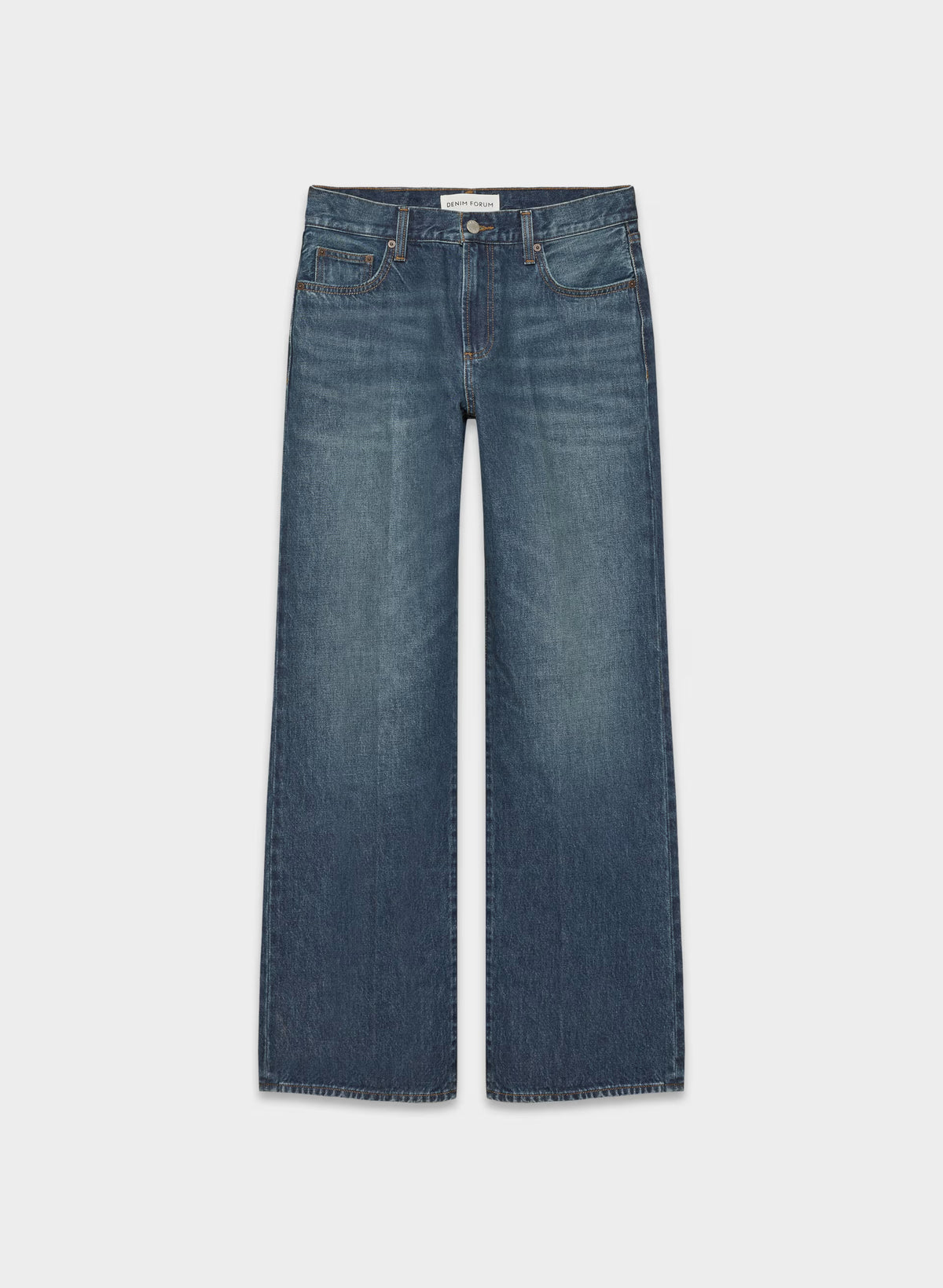 Low-Rise Wide-Leg Jeans - Dark Blue