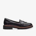Leather Lug Sole Loafer - Black