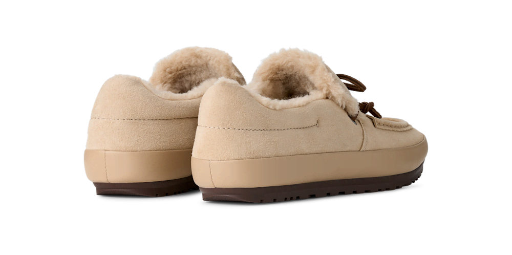Women's Suede Slip-On Shoe - Mustard