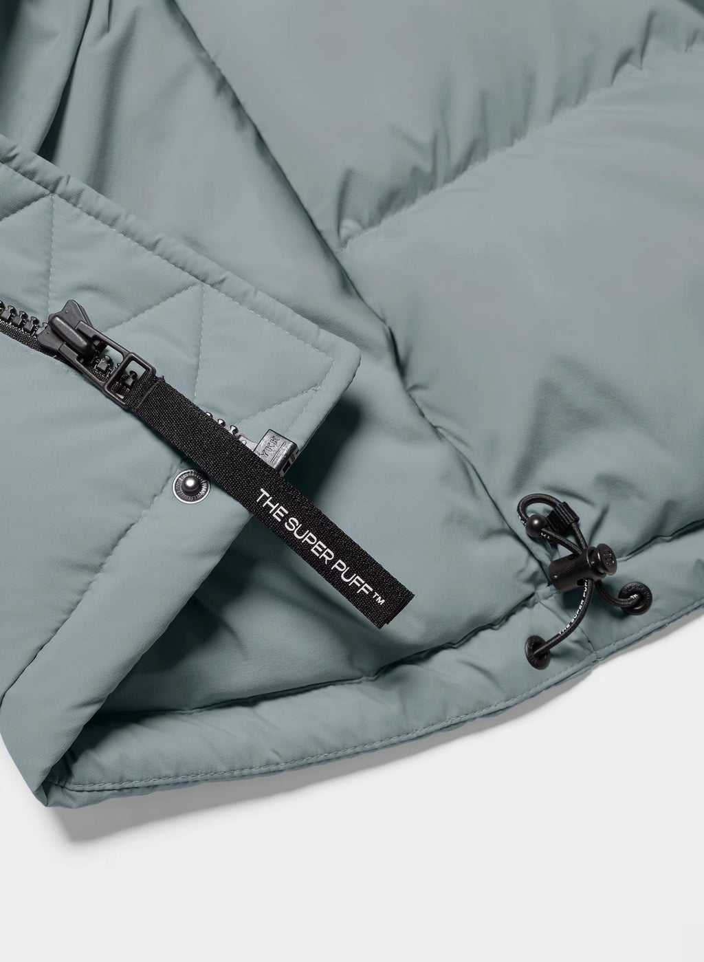 Long Down Puffer Jacket - Blue