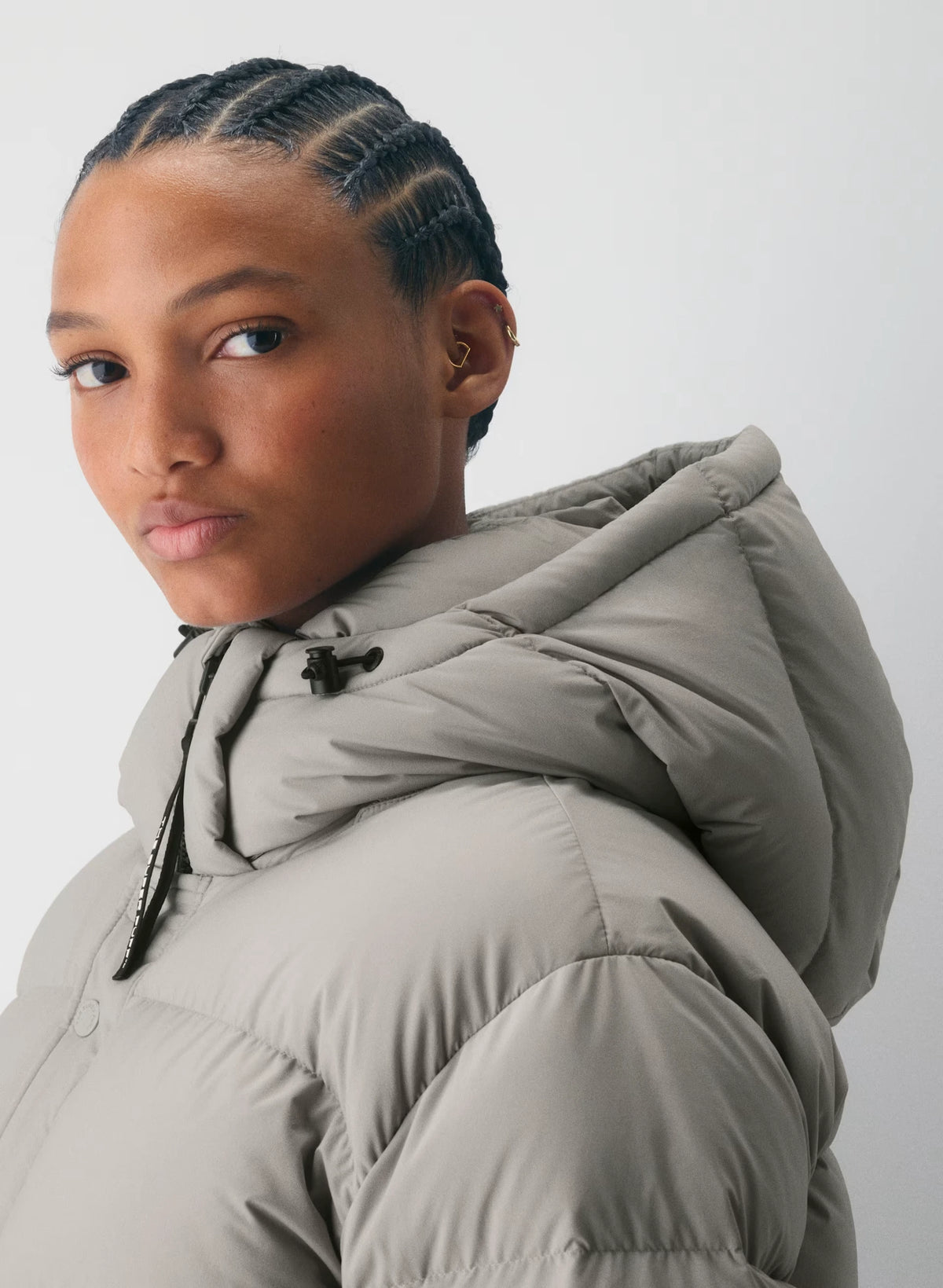 Short Down Puffer Jacket - Blue