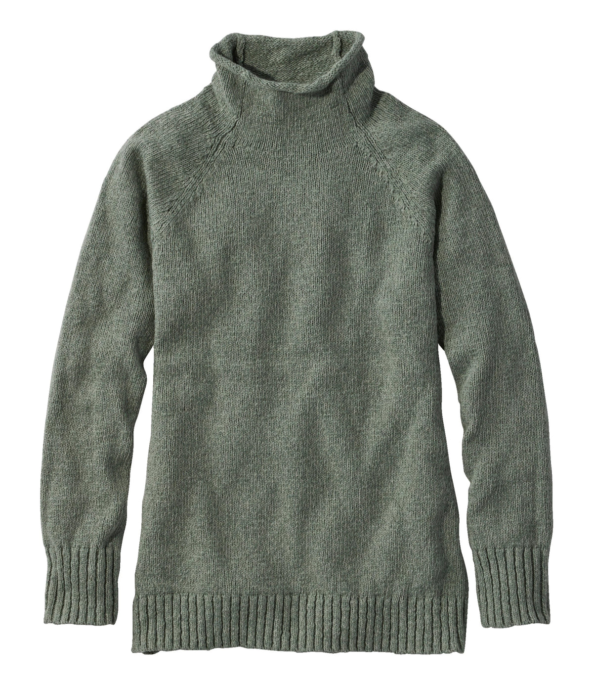 Women's Cotton Funnel Neck Pullover Sweater - Natural