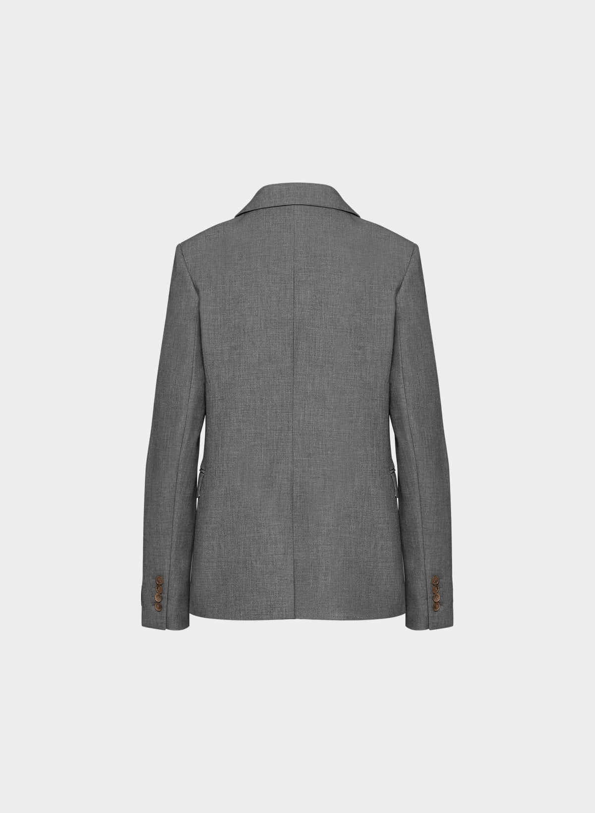 Single-Breasted Stretch Blazer - Check