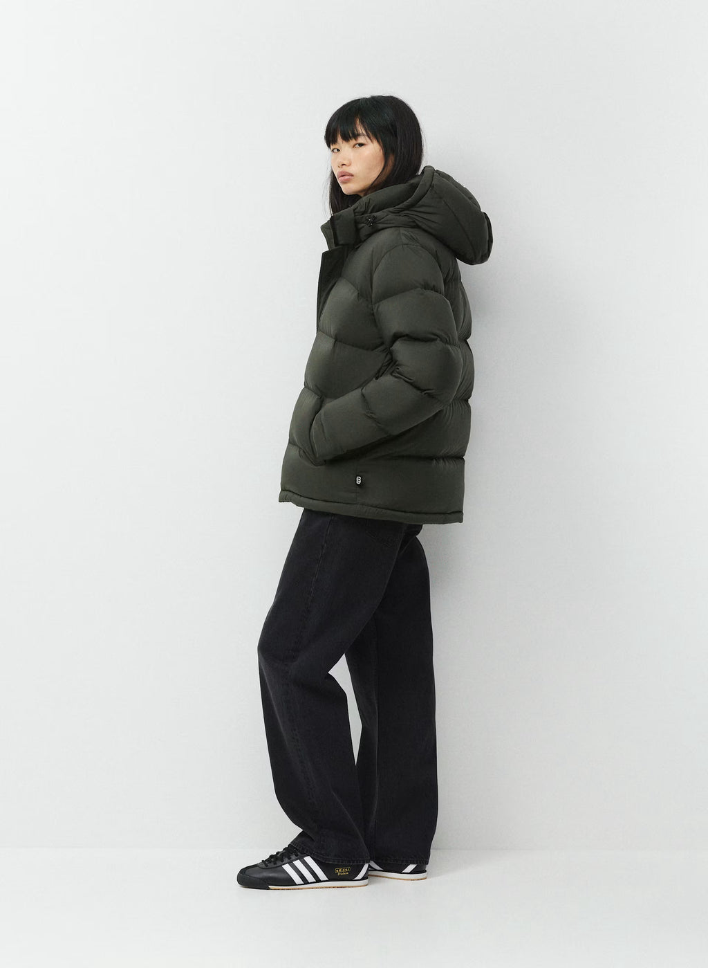 Long Down Puffer Jacket - Blue
