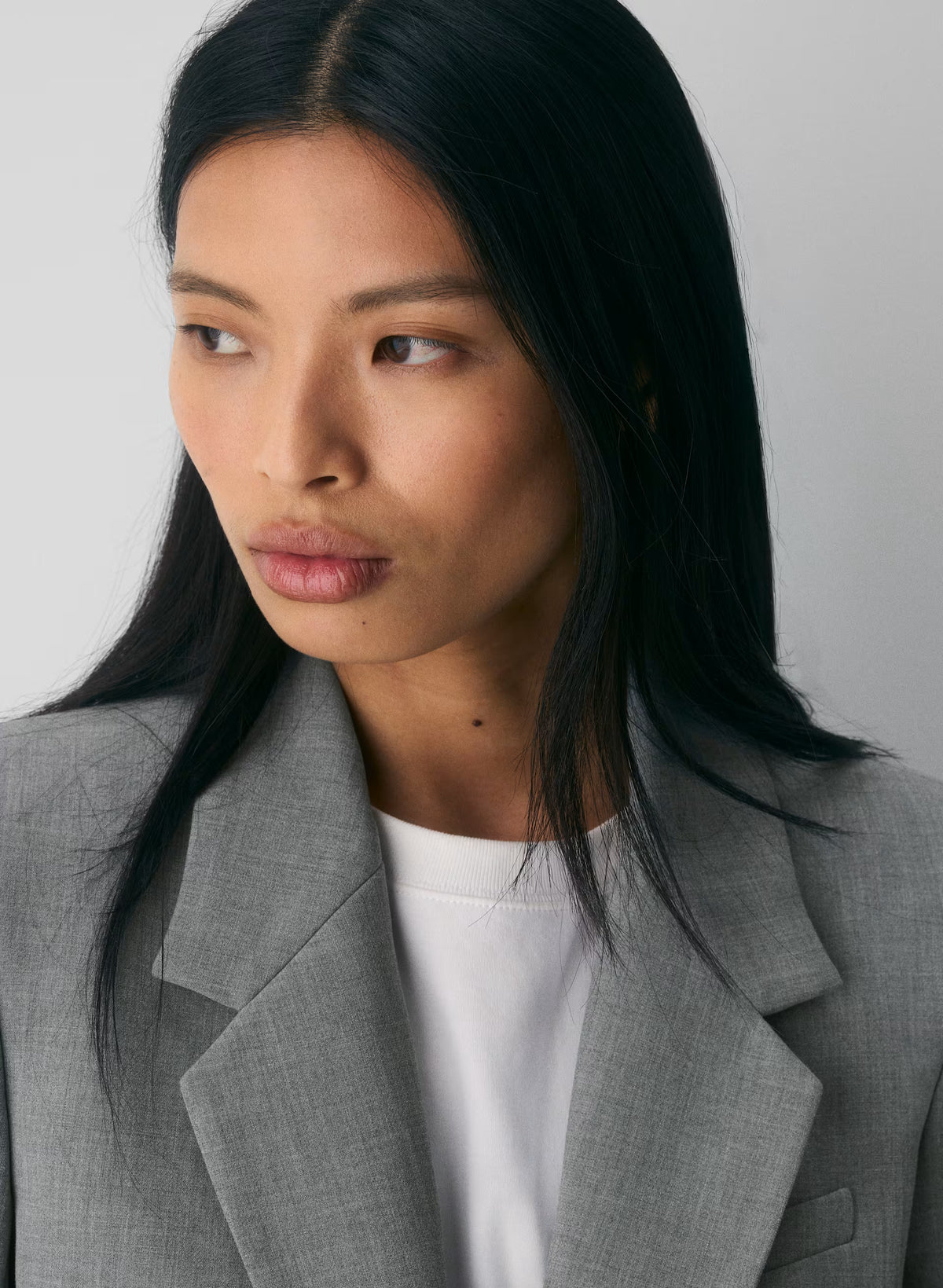 Single-Breasted Stretch Blazer - Check