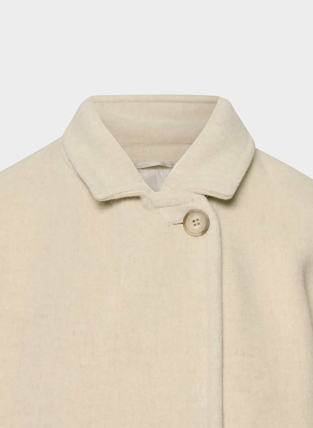 Double-Breasted Wool Cashmere Coat - Herringbone