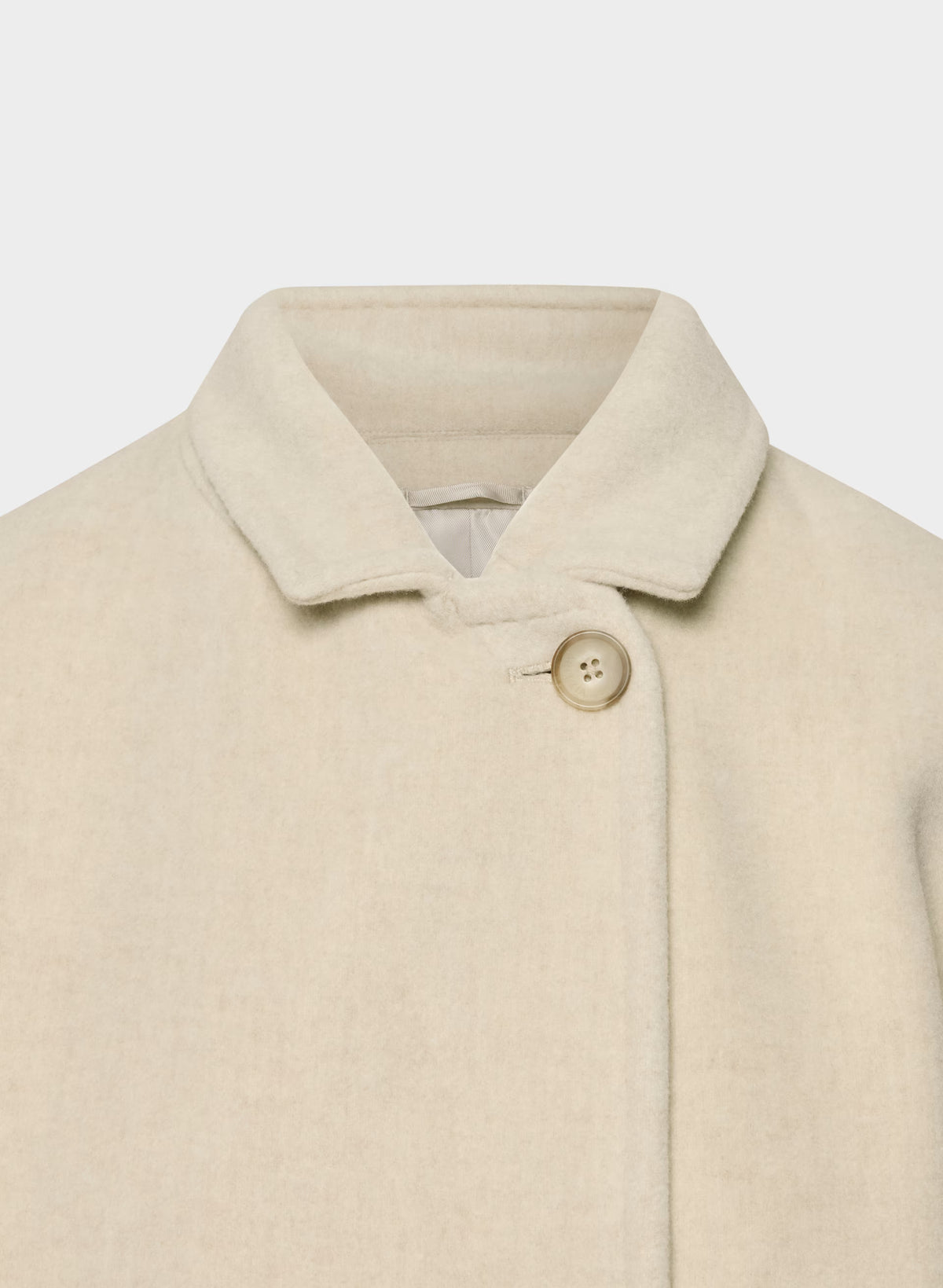 Double-Breasted Wool Cashmere Coat - Herringbone