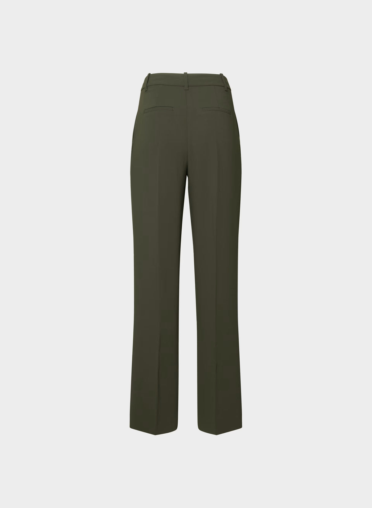 High-Rise Wide-Leg Crepe Trousers - Sand