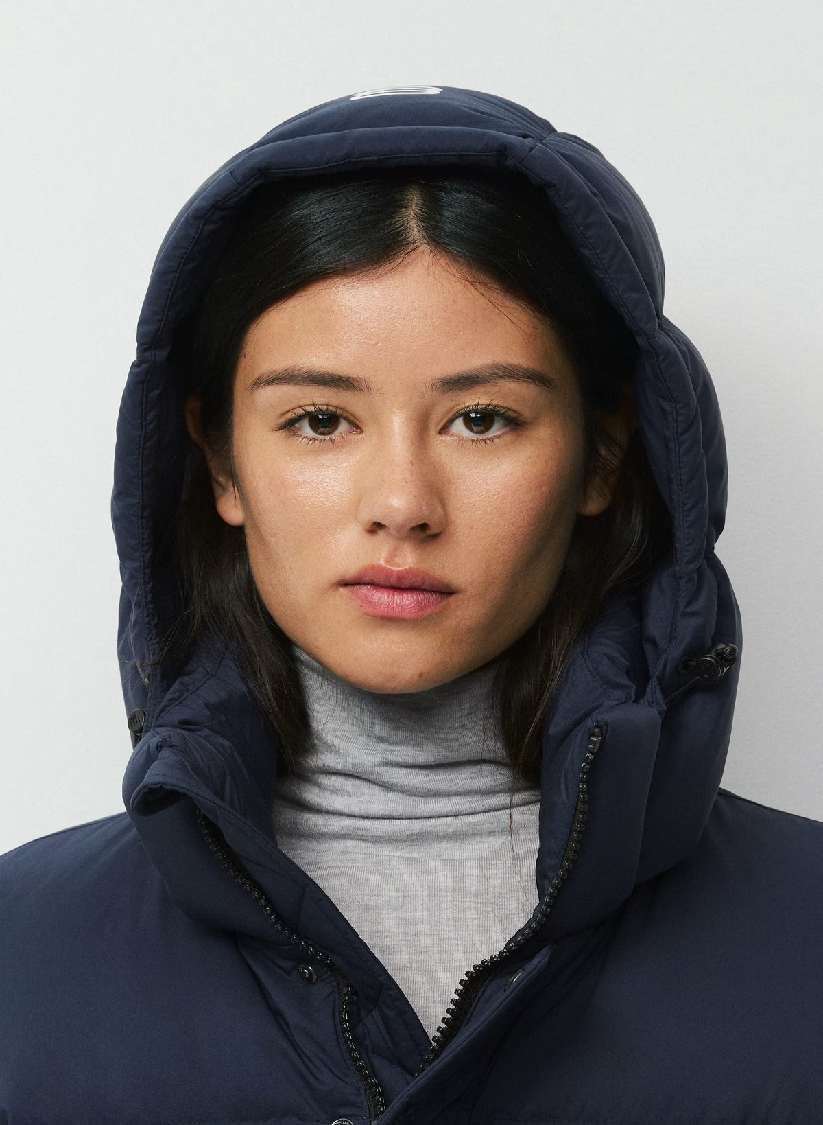 Long Down Puffer Jacket - Blue