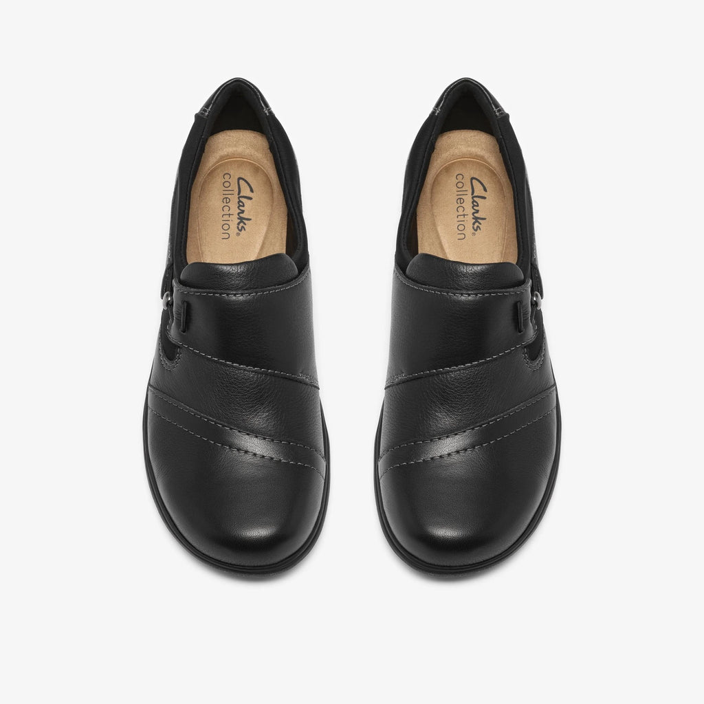 Leather Slip-On Casual Shoe - Black