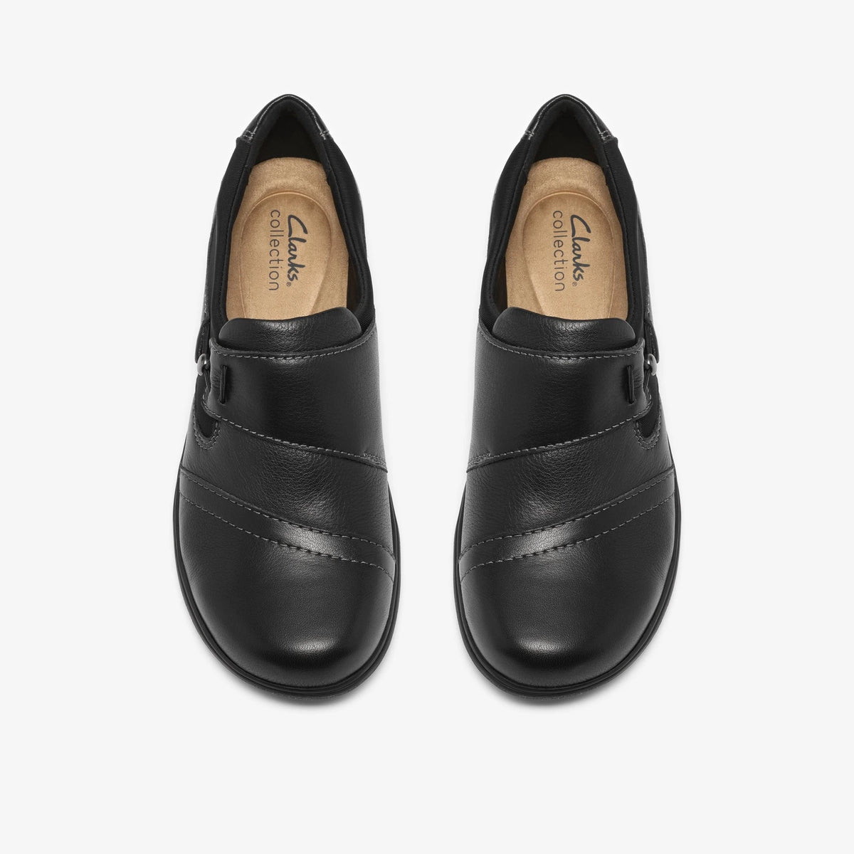 Leather Slip-On Casual Shoe - Black
