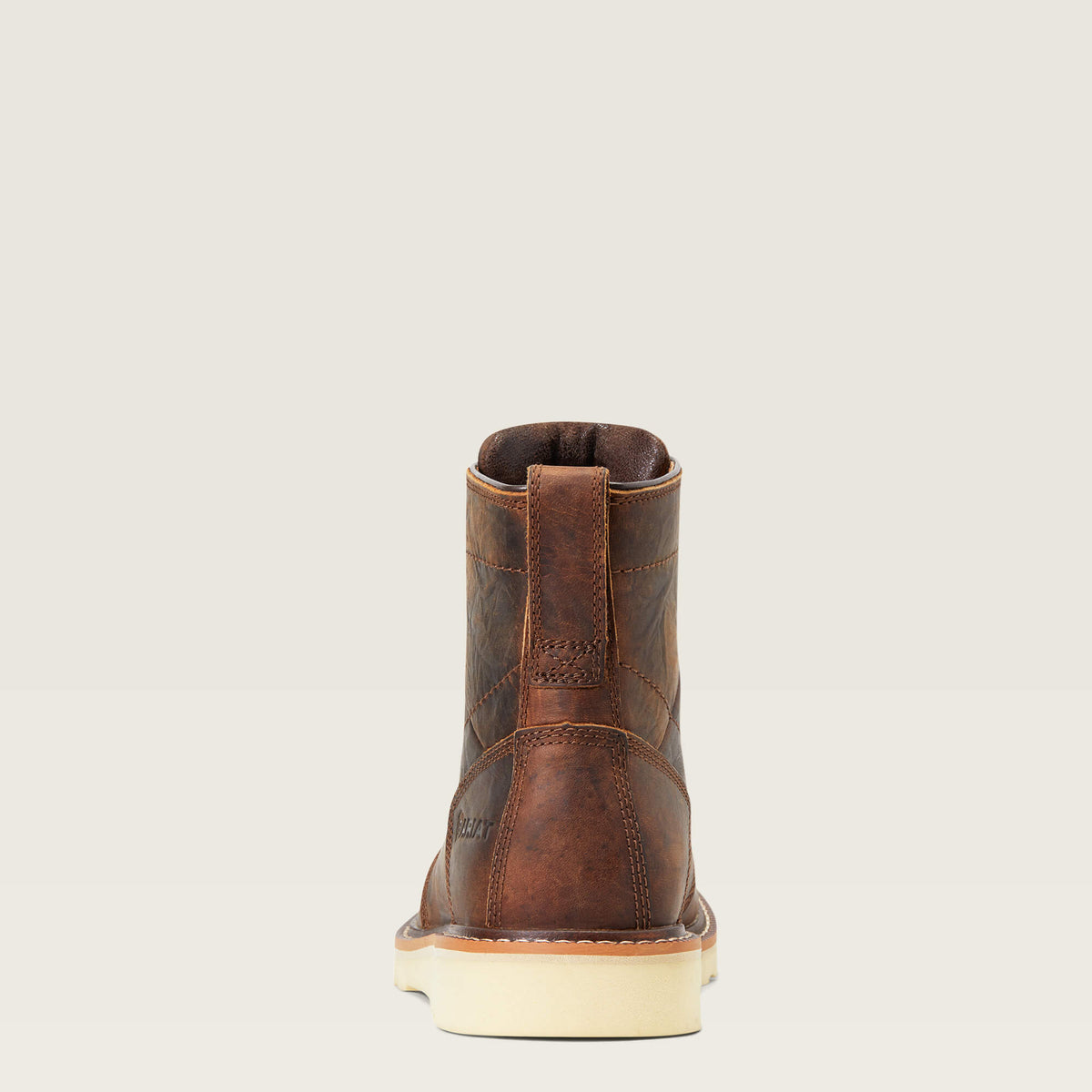 Men's Leather Lace-Up Work Boots - Tan