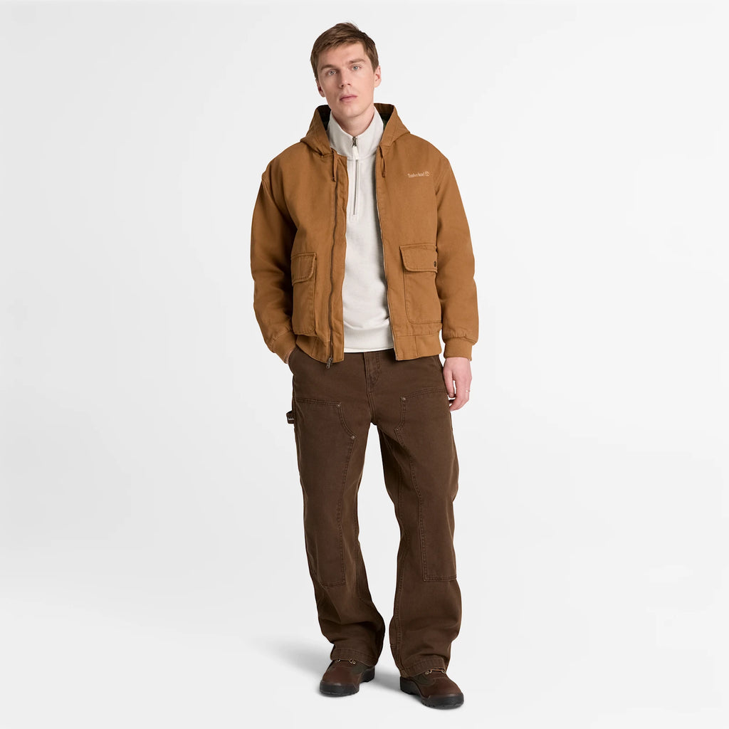 Men's Insulated Canvas Bomber Jacket