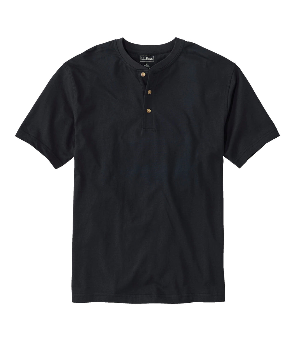 Men's Cotton Henley T-Shirt - Blue
