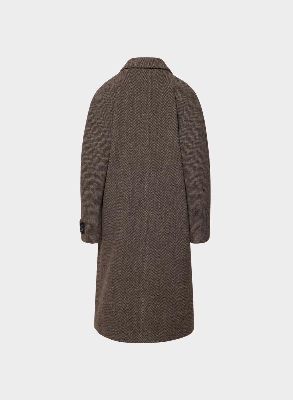 Double-Breasted Wool Cashmere Coat - Herringbone
