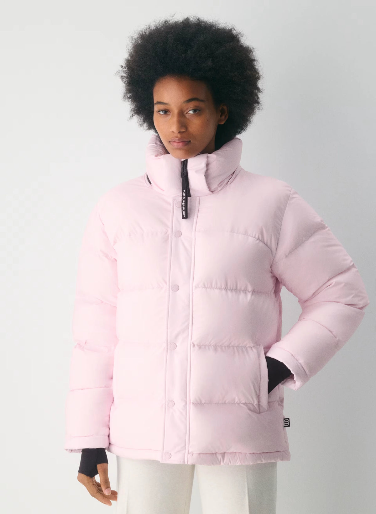 Long Down Puffer Jacket - Blue
