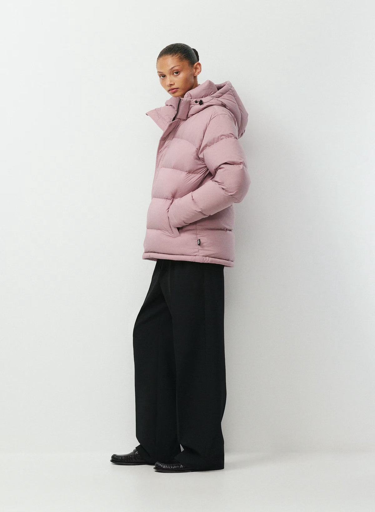 Long Down Puffer Jacket - Blue