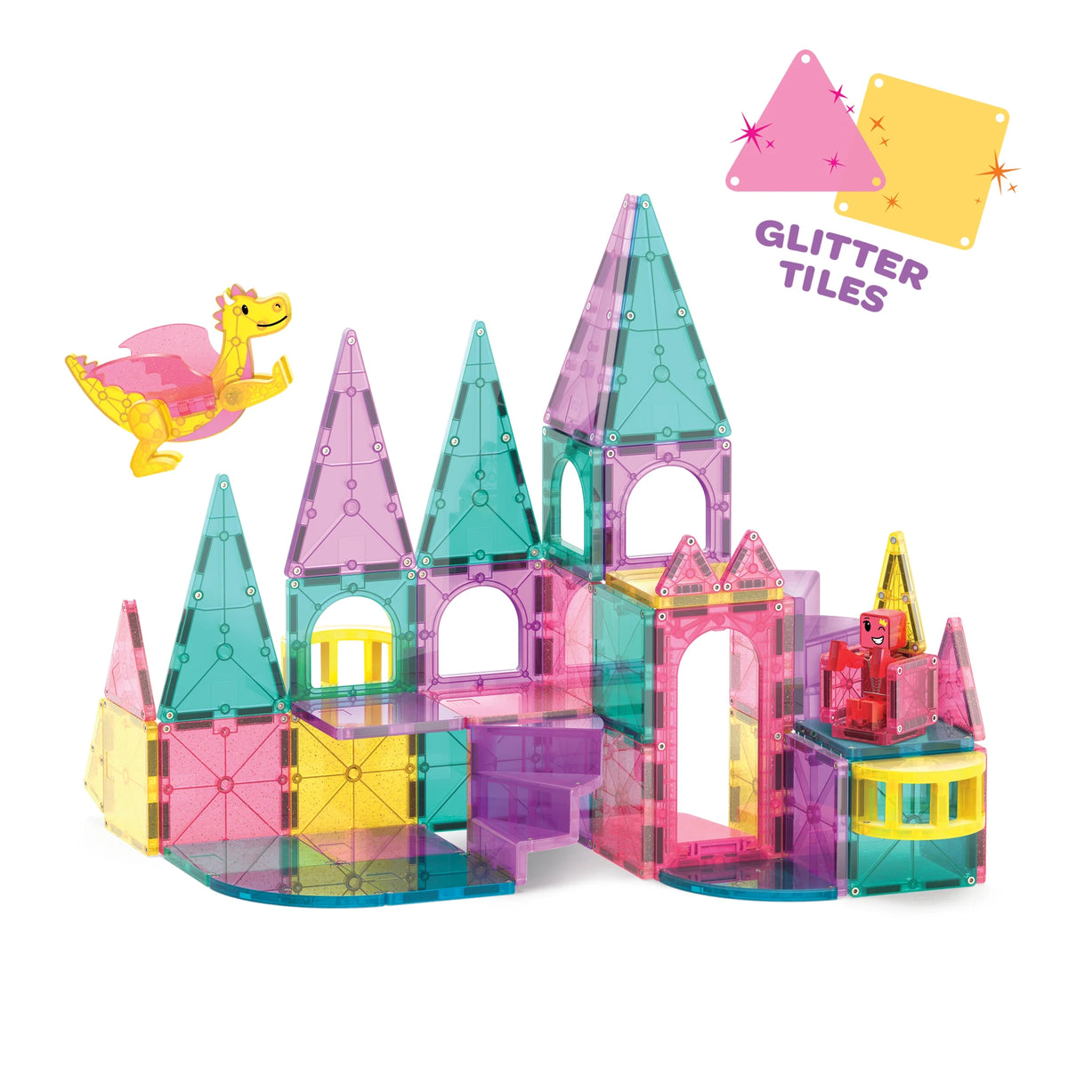 Deluxe Castle Magnetic Building Set - 48 Pieces
