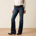 Women's Mid Rise Wide Leg Stretch Jeans - Blue