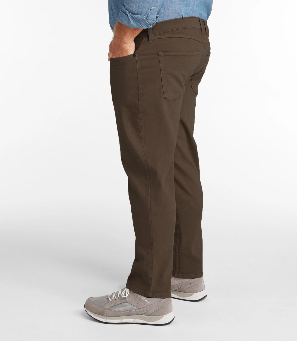 Men's Stretch Straight-Leg Jeans - Tan