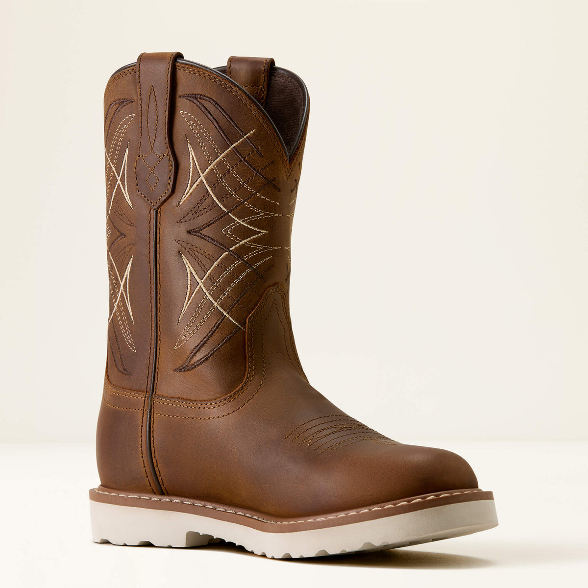 Kids' Round Toe Western Boots - Brown