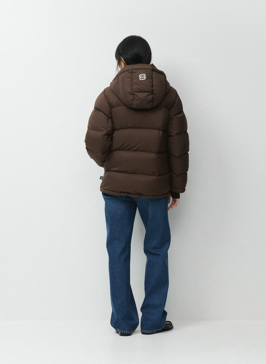 Long Down Puffer Jacket - Blue