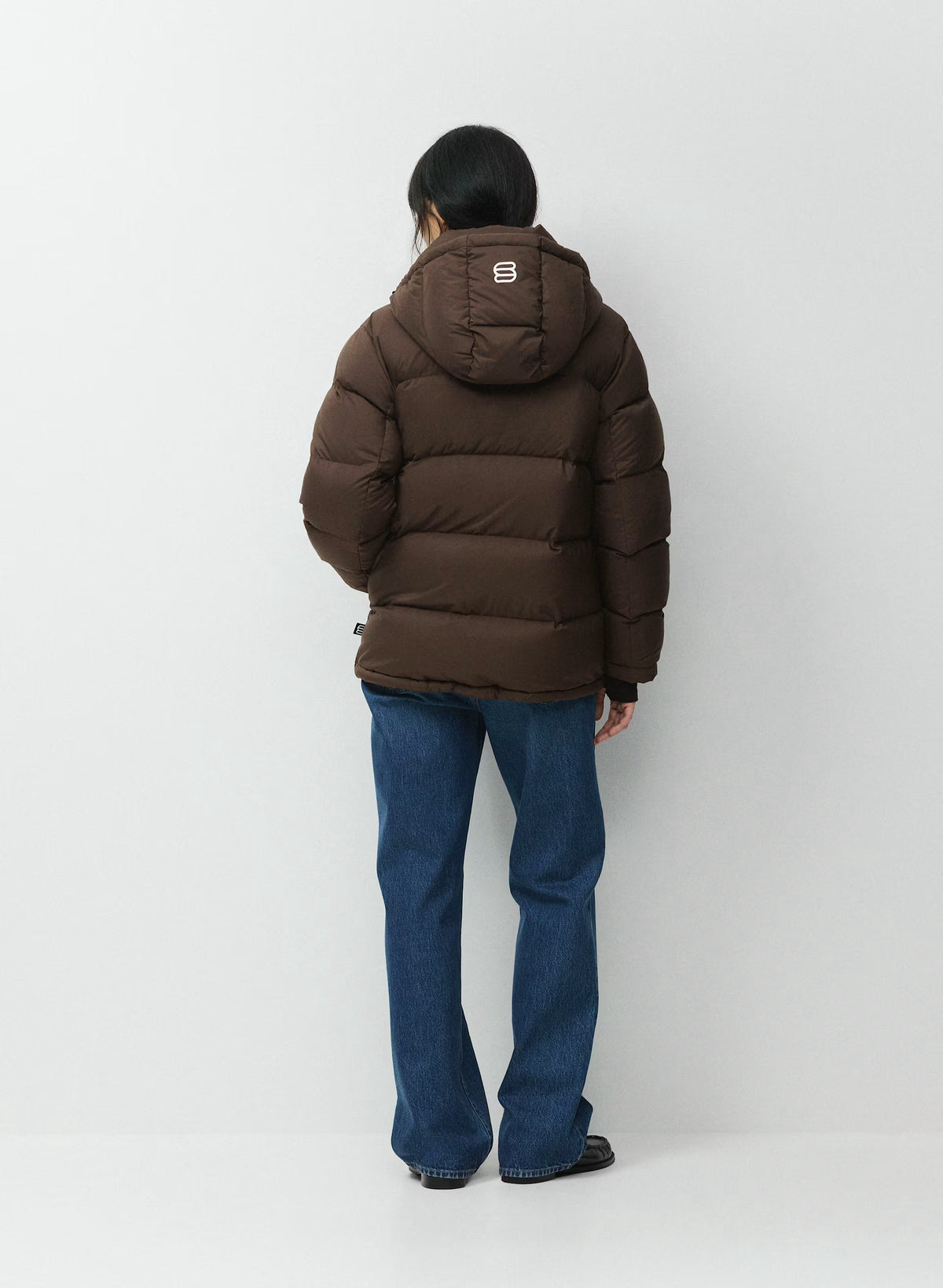 Long Down Puffer Jacket - Blue