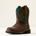 Women's Suede Western Ankle Boots - Tan
